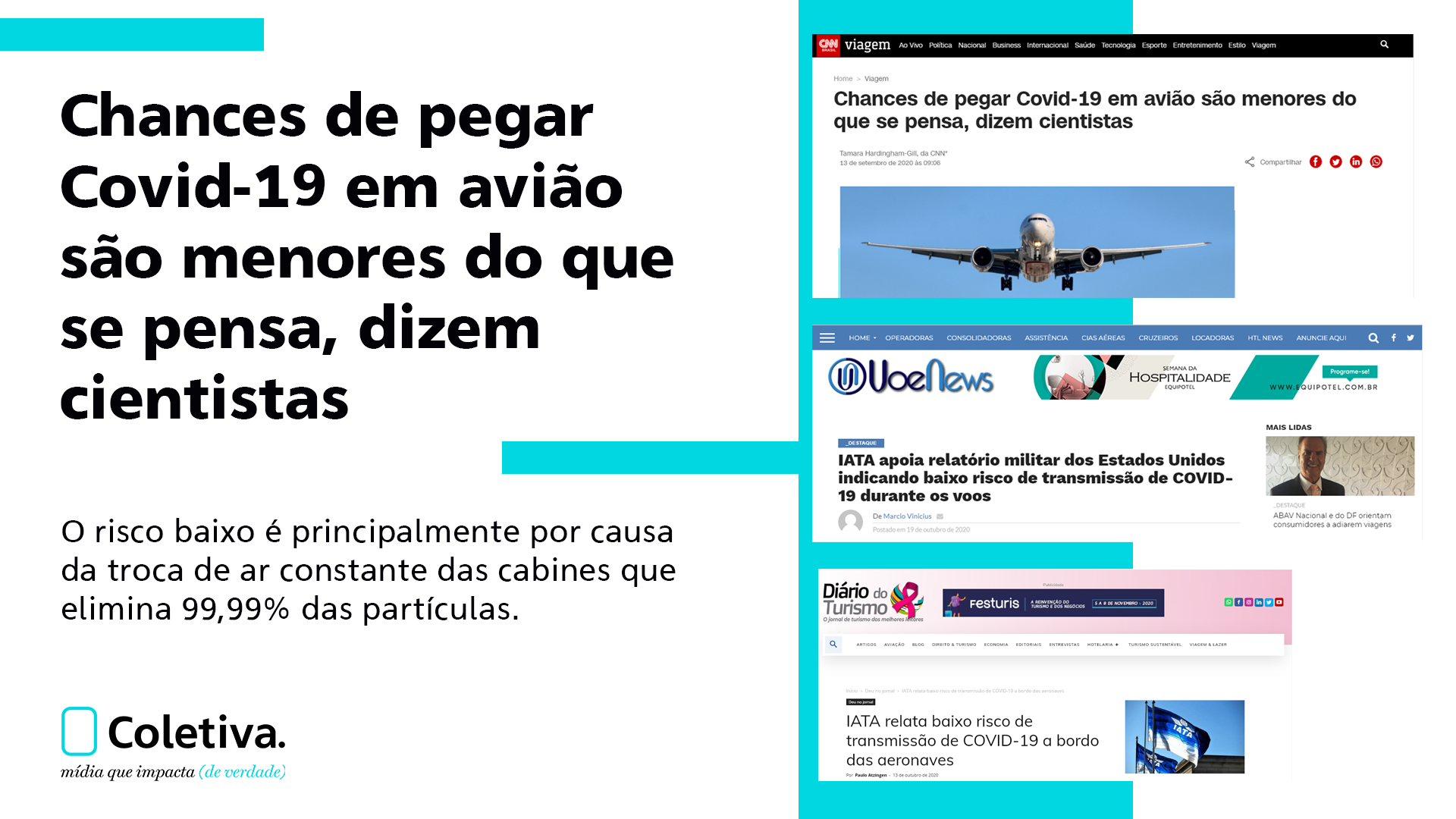 CHANCES DE PEGAR O COVID-19 EM AVIÃO SÃO MENORES DO QUE SE PENSA, DIZEM CIENTISTAS